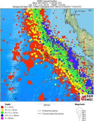 wide historical seismicity
