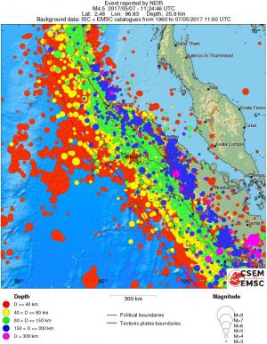 wide historical seismicity