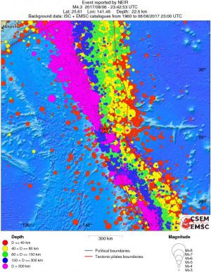 wide historical seismicity