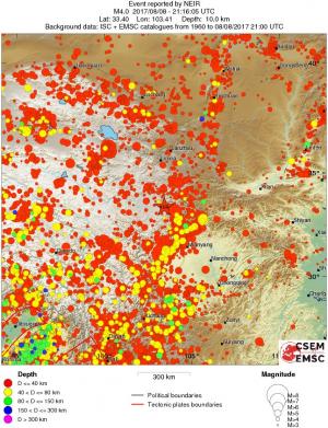 wide historical seismicity