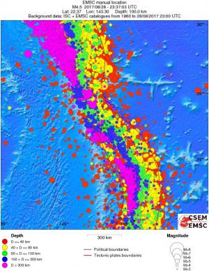 wide historical seismicity