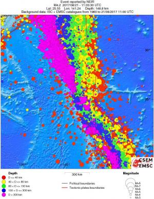wide historical seismicity