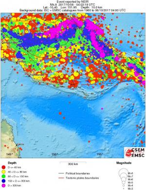 wide historical seismicity