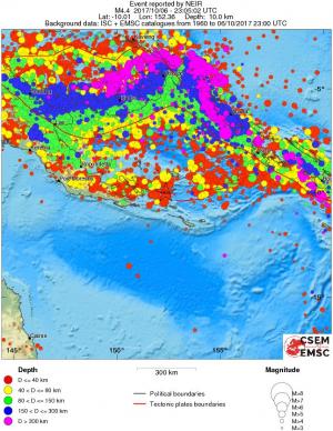 wide historical seismicity