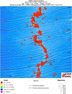 wide historical seismicity