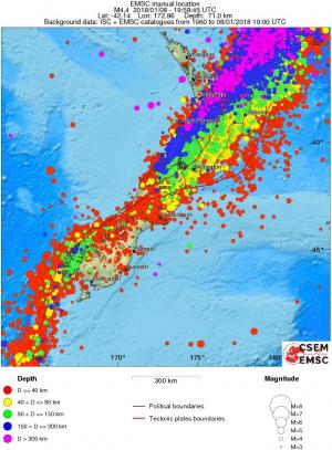 wide historical seismicity