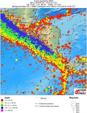 wide historical seismicity