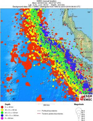 wide historical seismicity