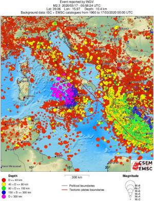 wide historical seismicity