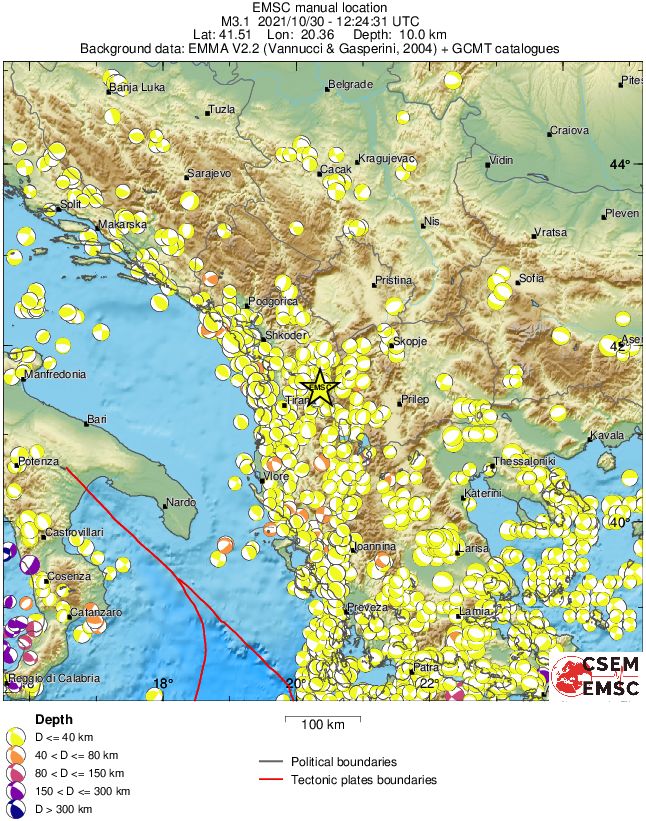 Regional moment Tensor