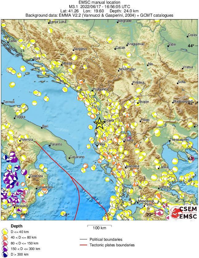 Regional moment Tensor