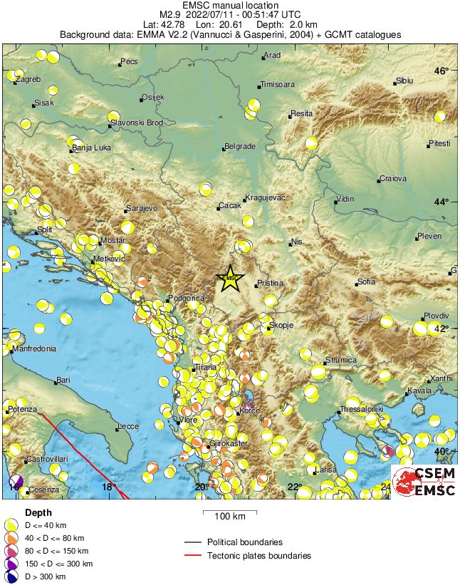Regional moment Tensor