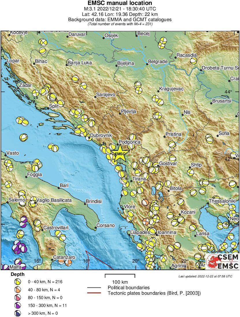 Regional moment Tensor