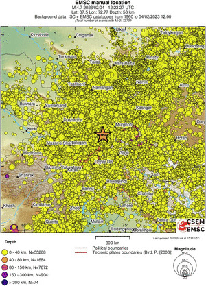 wide historical seismicity