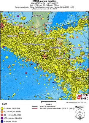 wide historical seismicity