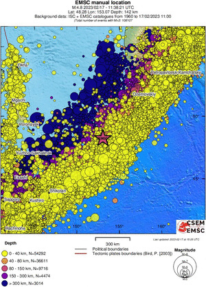 wide historical seismicity