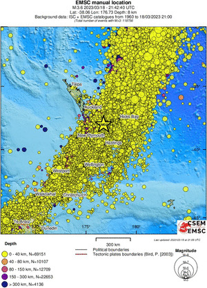 wide historical seismicity