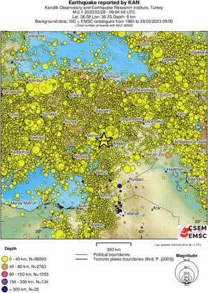 wide historical seismicity