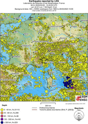 wide historical seismicity