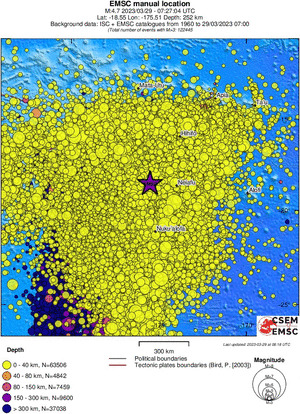 wide historical seismicity