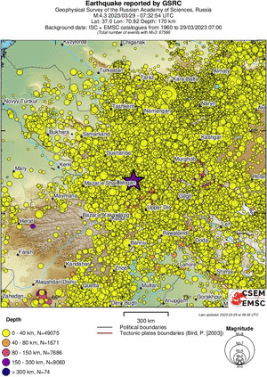 wide historical seismicity