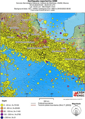wide historical seismicity