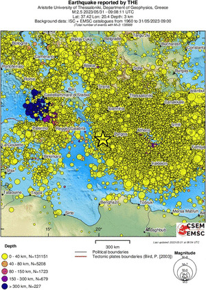wide historical seismicity