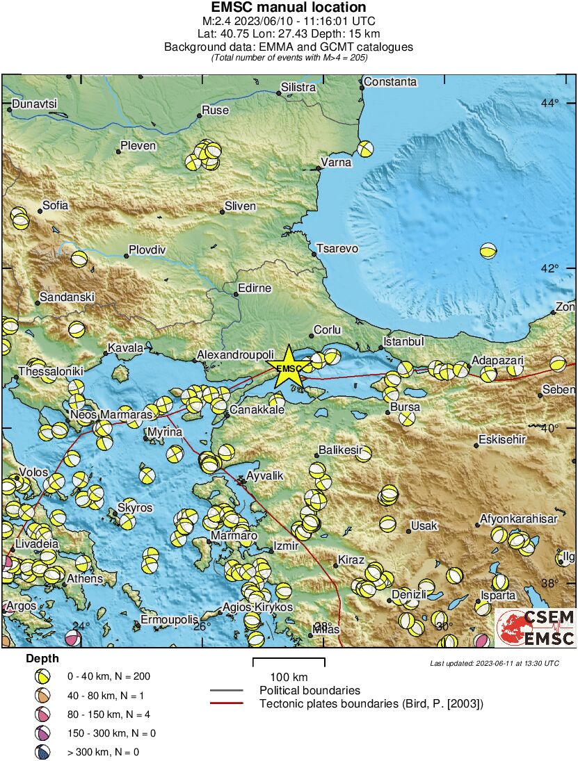 Regional moment Tensor