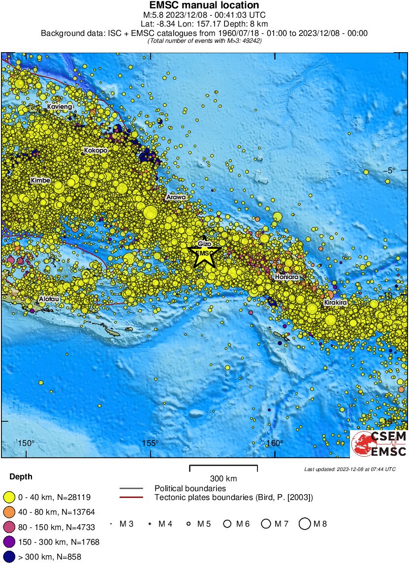 wide historical seismicity