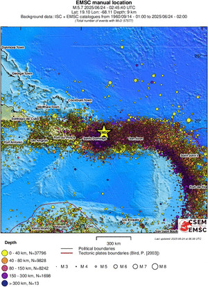 wide historical seismicity