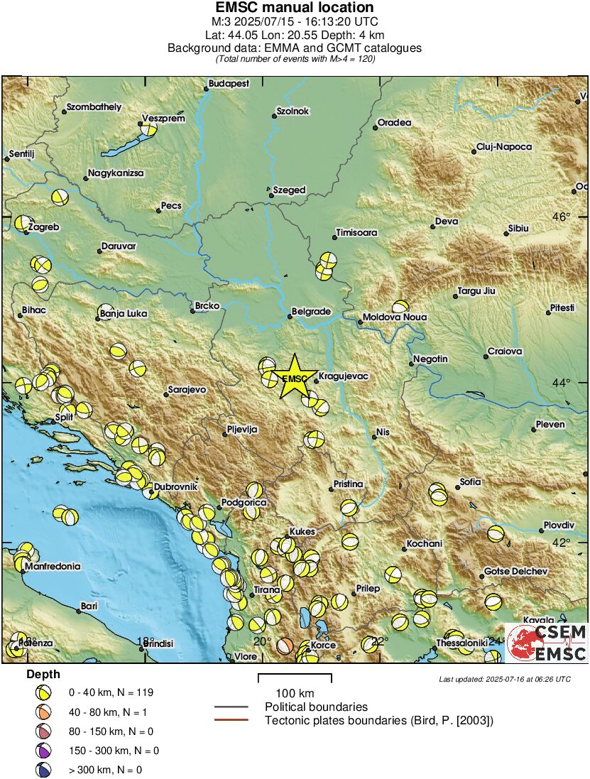 Regional moment Tensor