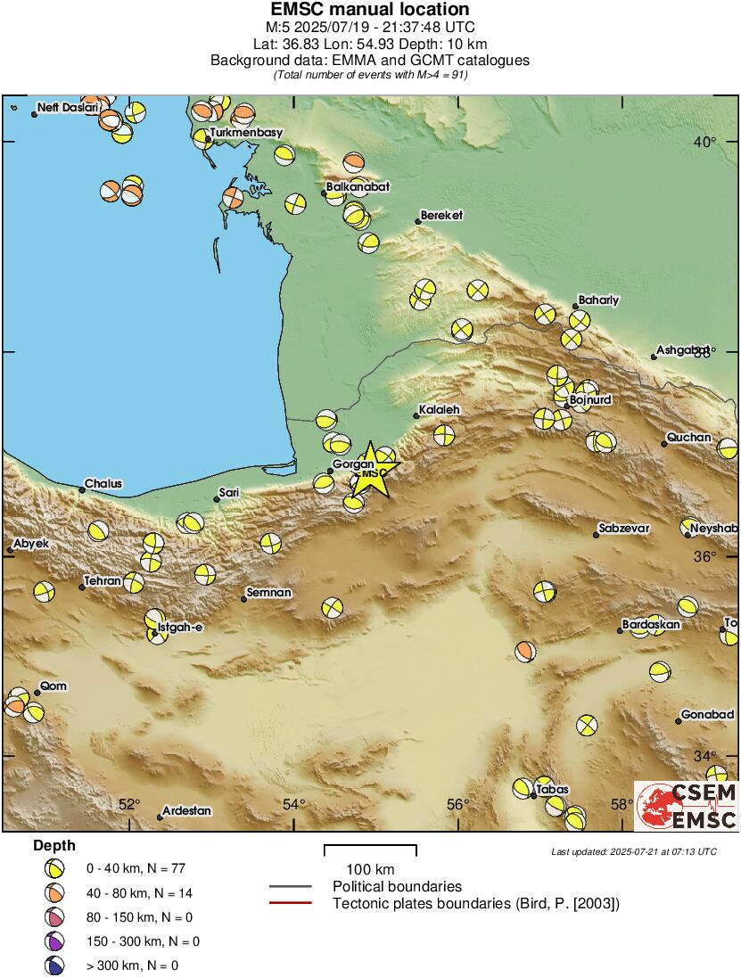 Regional moment Tensor