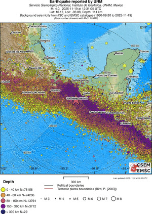 wide historical seismicity
