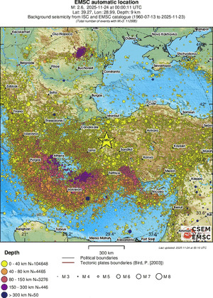 wide historical seismicity
