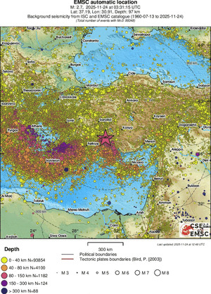 wide historical seismicity