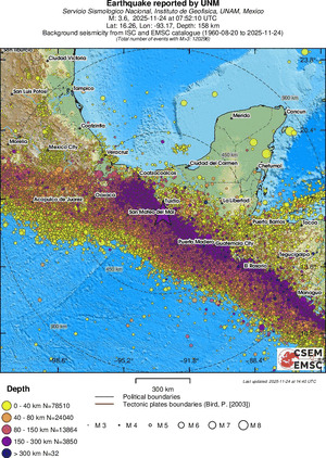 wide historical seismicity