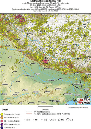 wide historical seismicity