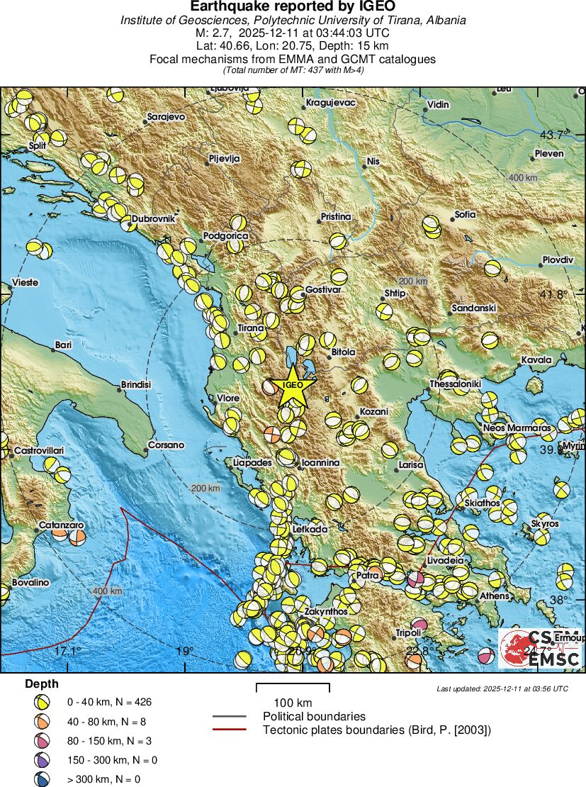 Regional moment Tensor