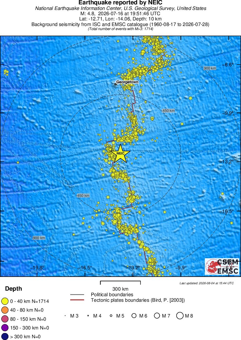 wide historical seismicity
