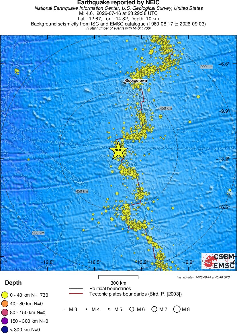wide historical seismicity