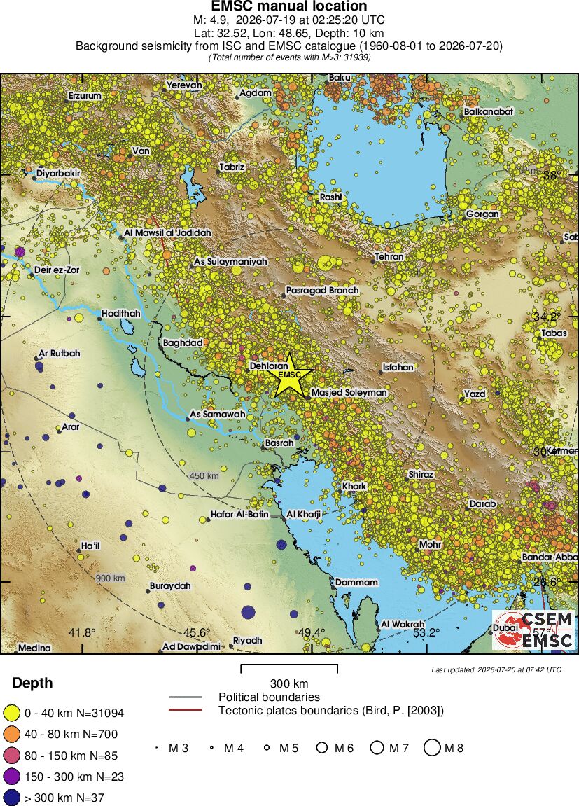 wide historical seismicity