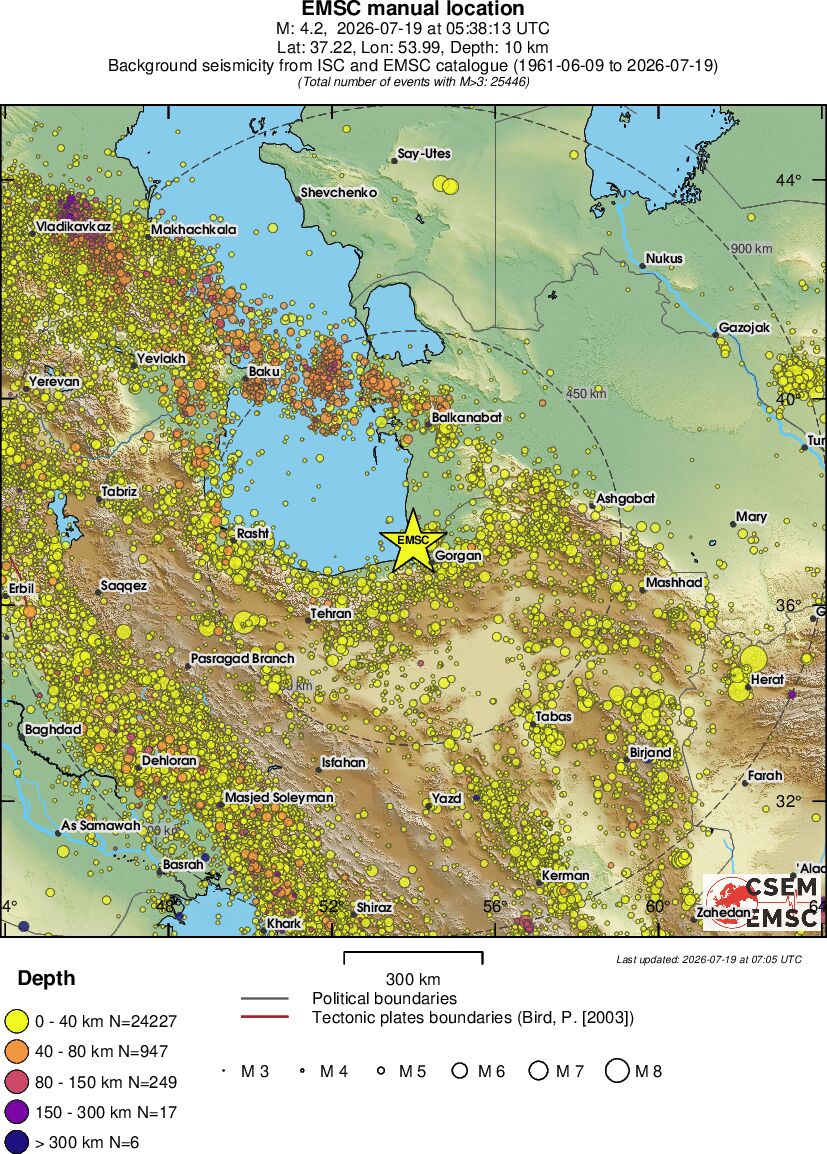 wide historical seismicity