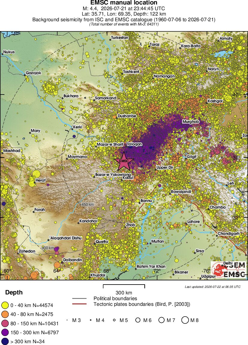 wide historical seismicity