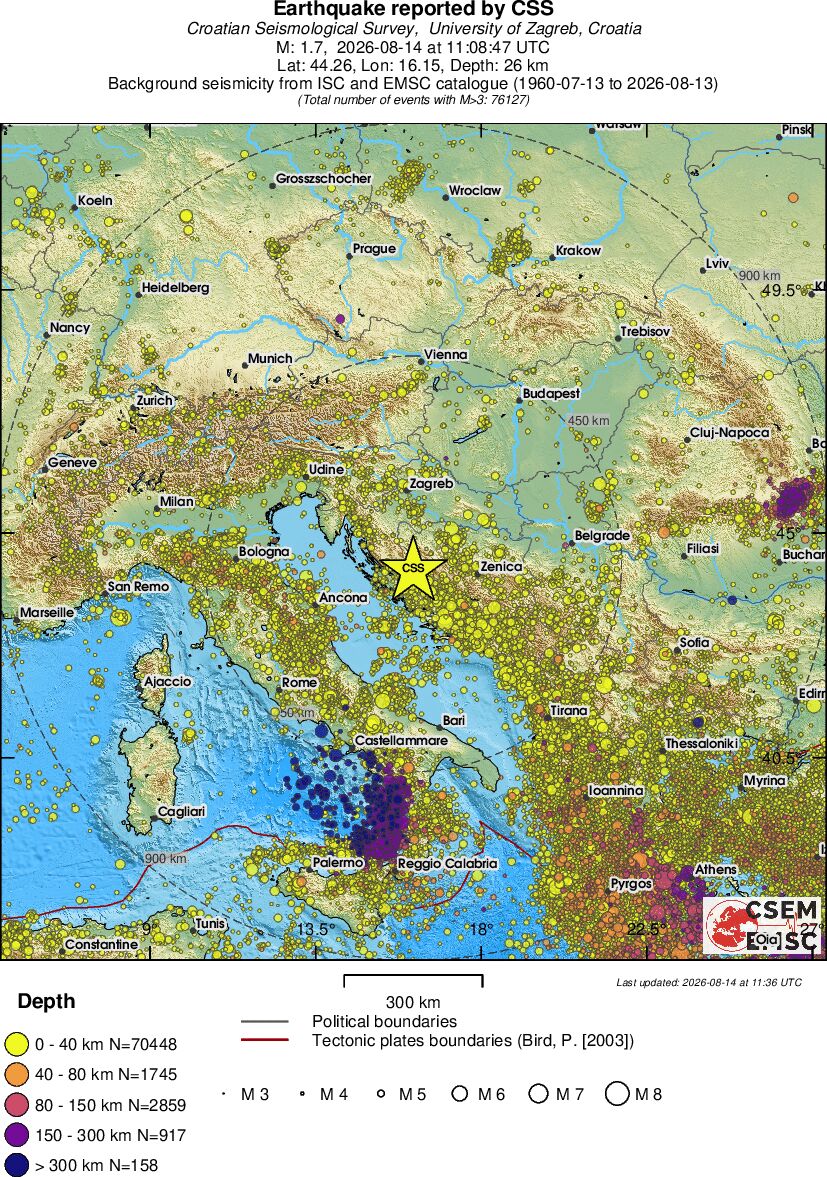 wide historical seismicity