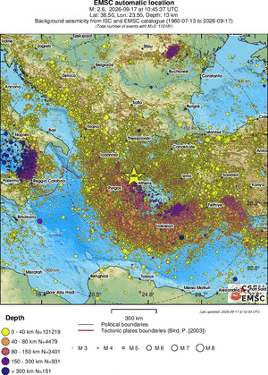 wide historical seismicity