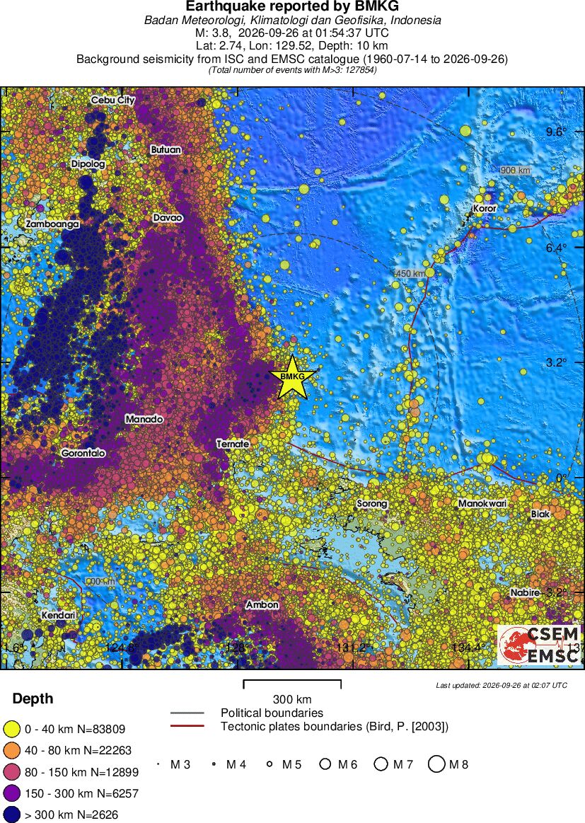 wide historical seismicity