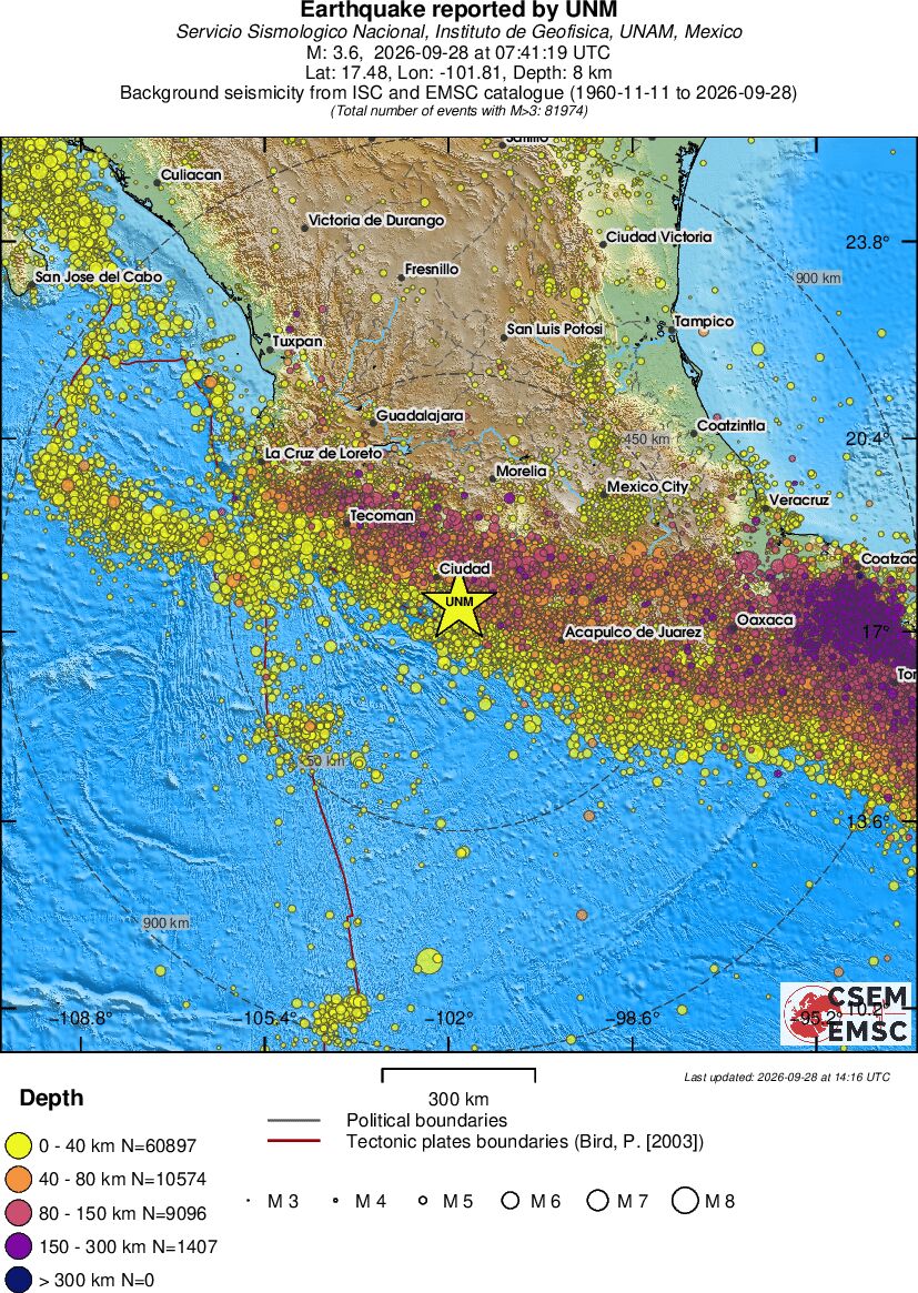 wide historical seismicity