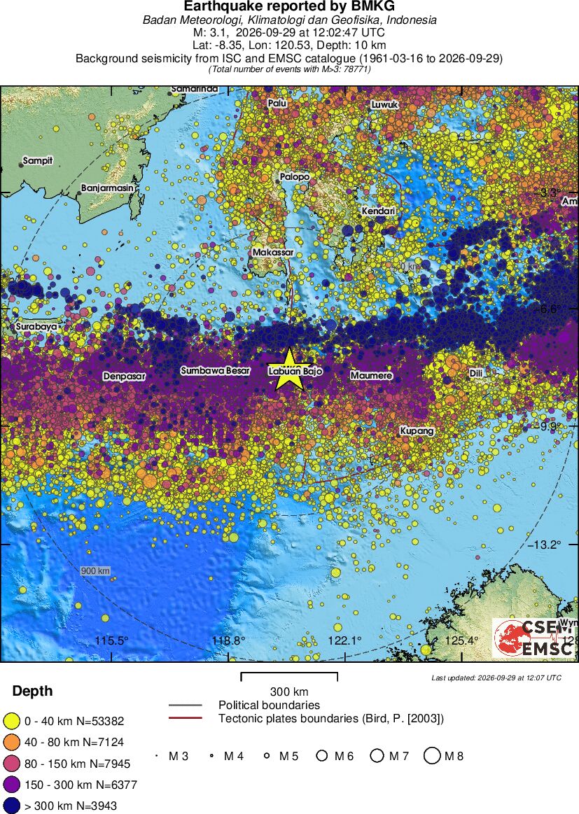 wide historical seismicity