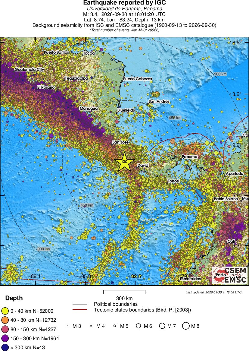 wide historical seismicity