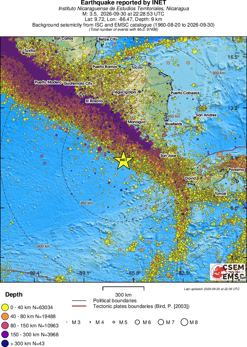 wide historical seismicity